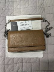極美品】 メゾン マルジェラ チェーンウォレット 4ステッチ レザー