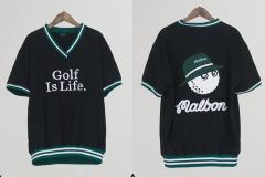 Malbon Golf Stripe Polo ポロシャツ ポップアップ限定 M - メルカリ