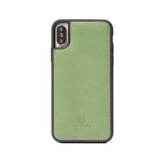 신품 HANATORA for iPhone XSMax 케이스 가죽 내충격 스마트폰 케이스 스마트폰 코드 홀더 첨부 이탈리안 레더 선물 범퍼형 마그넷 없음 그린 GS-XsMax-Green