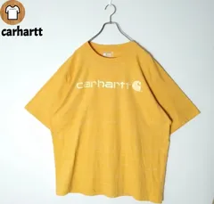carhartt 半袖 ワークTシャツ 3XL 4L イエロー B127 ビッグサイズ 大きい 大きめ 太アーム ビッグシルエット カーハート ビッグロゴ 無地
