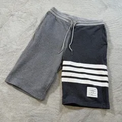 極美品 トムブラウン 4bar スウェットショーツ ハーフパンツ グレー サイズ2 バイカラー　THOM BROWNE 国内正規品 日本製 メンズ ショートパンツ 17910のサムネイル