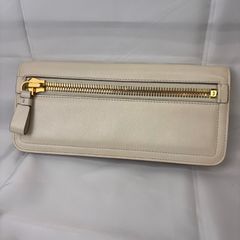 希少 15744 トムフォード ロゴ型押し クラッチバッグ ビッグジップ 