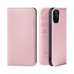 신품 HANATORA for iPhone 13Pro 케이스 수첩형 가죽 스마트 폰 케이스 스마트 폰 스탠드 코드 홀더 첨부 수축 송아지 가죽 자석 없음 핑크 PH-13Pro-Pink 선물 생일 여성 남성 남성 그녀 엄마 아빠