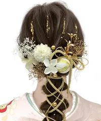 【人気商品】袴 着物 浴衣用 振袖 卒業式 和装 ドライフラワー かすみ草 9色展開 成人式 A1800 髪飾り