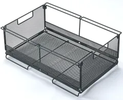 新品 キャンピングムーン(CAMPING MOON) ブリッジテーブル IGT用 2ユニット メッシュボックス IGTトレー 収納ボックス エキスパンドメタル 半扉 CK-51BKのサムネイル