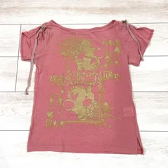 Y2K Archive 00s Ba-tsu バツ ラメ 英字 ピチT チビT Tシャツ カットソー トップス 半袖 ピンク レディース M 平成ギャル マクブリング グランジ デコラ 原宿系 韓国系のサムネイル