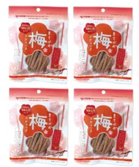 まろやか梅スティック 75g 4袋セット 種なし梅 干し梅 ストック用  塩分補給 送料無料 ハッピーカンパニーのサムネイル