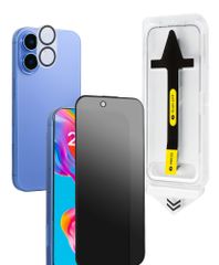 일본 메이커 iPhone16Plus 들여다보기 방지 + 강화 카메라 보호 필름 스마트 폰 지키는 아이폰 16 플러스 용 엿보기 방지 프리미엄 유리 필름