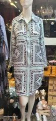 JUICY COUTURE ジューシークチュール フラワー シャツ ONE PIECE スカイブルー 2 サイズのサムネイル
