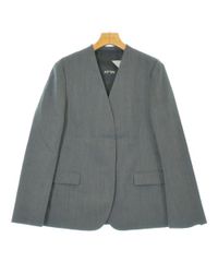 ATON ノーカラージャケット レディース 【古着】【中古】【送料無料