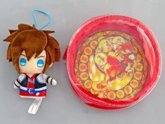 [중고] 상품 세트 솔라(A/레드) 다이브 투 하트 파우치 & 손가락 퍼펫 세트 [킹덤 하트]