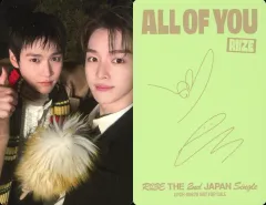 【中古】コレクションカード(男性) RIIZE/ソンチャン(SUNGCHAN)・ウンソク(EUNSEOK)/裏面印刷サイン入り/CD「All of You」【通常盤】(UPCH-89629)封入ユニットフォトカード