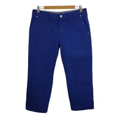 ティーケーミクスパイス タケオキクチ THE SHOP TK MIXPICE パンツ ストレート クロップド デニム ジーンズ カラーデニム ロールアップ M 青 ブルーのサムネイル