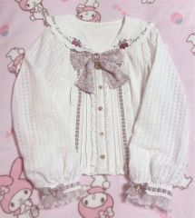 LIZ LISA ストロベリー刺繍セーラーリブブラウス ピンク - メルカリ