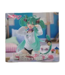 美品 タイトー 初音ミク Desktop Cute 猫耳Tシャツver. フィギュア
