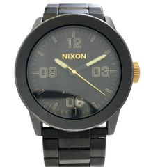 NIXON PATRIOT ブラック腕時計 箱付き - メルカリ