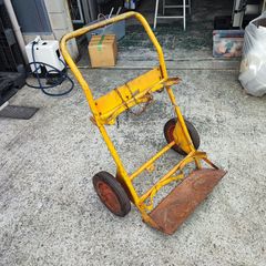 BBQ専用】ガスボンベ台車 二輪 酸素 アセチレン 2本積み 運搬台車 