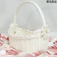 【受注制作】M リングピロー かご フラワーガール バスケット フラワーシャワー 結婚式小物のサムネイル
