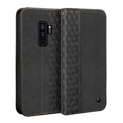 [신품] Gedurya Galaxy S9+ 케이스 수첩형 갤럭시s9 플러스 케이스 SC-03K용 수첩형 케이스 SCV39 휴대 커버 Galaxy S9+ 스마트폰 케이스 6.2 인치 대응 마름모 모양 전면 보호 내충격 카드 수납 지갑형 스탠