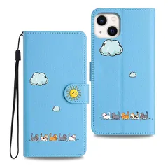 【新品】 Butnyeoe いphone12 mini いPhone13 mini ケース 手帳型 耐衝撃仕様 - あいふおん13 ミニ 12ミニ ケース手帳型 スタンド機能＆カード収納付き 薄型軽量 iphone12 miniケース 手帳型 可愛い猫デザイン