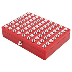 【中古】クリスチャン ルブタン スタッズ アブラカダブラ ラパレット ケース レッド コスメケース Aランク cl8805ccのサムネイル