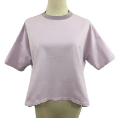 ステュディオス STUDIOUS カットソー Tシャツ ラウンドネック プルオーバー 無地 半袖 0 紫 ピンク パープルのサムネイル