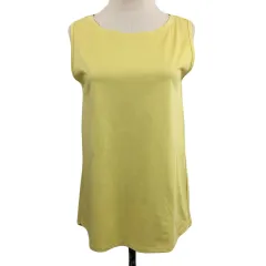 ギャバジンケーティー Gabardine K.T カットソー Tシャツ プルオーバー ラウンドネック 無地 ノースリーブ 9 黄 イエローのサムネイル