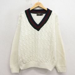 90s ACORN Vネック ニット セーター ブラウン L - メルカリ