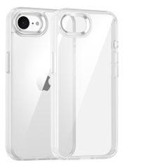 신품 MuZiF iPhone 16e용 케이스 클리어 얇은 경량 내충격 구조 황변 방지 찰과상 방지 투명 PC 후면 클리어 아이폰 16e용 커버 클리어 케이스(iPhone 16e용 클리어)