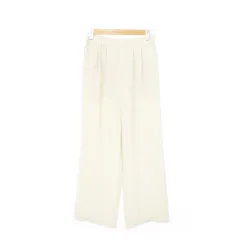 グリーンレーベルリラクシング ユナイテッドアローズ green label relaxing オルマイパンツ SC ワイドパンツ イージー ストレッチ リネンライク 38 M ベージュ 3614-126-2168 /AH1