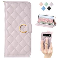 [신품] MAGICASE 적용 Google Pixel 6a 케이스 수첩형 인기 Pixel 6a 수첩형 케이스 카드 수납 가로 두어 기능 스마트폰 커버 구글 픽셀 6a 케이스 수첩형 귀여운 체크 무늬 여성 세련된 지갑형 전면 보호 충격흡