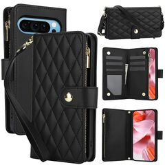 [신품] Google Pixel 10/10Pro 케이스 수첩형 구글 픽셀 10/10 프로 케이스 수첩형 스마트폰 케이스 픽셀 9/9 프로 어깨걸이 대각선 자수 픽셀 10/10 프로 숄더 케이스 어깨줄 부착 조절 가능한 대각선 걸이 스트랩