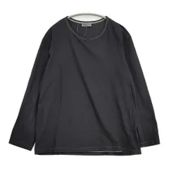 Yohji Yamamoto POUR HOMME HH-T03-077 サイズ3 ステッチ 長袖Ｔシャツ カットソー ロンＴ ブラック メンズ ヨウジヤマモトプールオム【中古】6-0509M♪のサムネイル