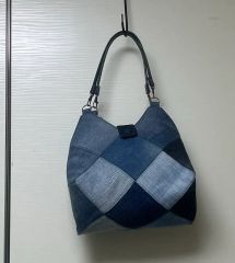 水色 インド刺繍 シルク トートバッグ 作家さま作 - メルカリ