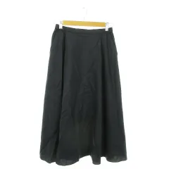 エッシュ esche ロングスカート フレア ウエストゴム 40 L 紺 ネイビー /AO23のサムネイル