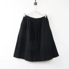 エムエイチエル MHL マーガレットハウエル MARGARET HOWELL コットン ギャザー フレア スカート 2■ブラック 【2400014969009】のサムネイル