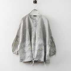 美品】marble SUD マーブルシュッド クラゲ刺繍 スカラップ ブラウス