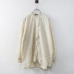 美品 定価24200円 2025SS マーブルシュッド marble SUD レースペンギン フリルBL 流れ星 刺繍 ブラウス ナチュラル／【2400014976137】のサムネイル