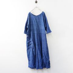 CASEY CASEY リネンコットンデニムワンピース インディゴ S - メルカリ