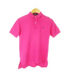 ポロ バイ ラルフローレン Polo by Ralph Lauren ポロシャツ 半袖 鹿の子 ポニーロゴ刺繍 ワンポイント S ピンク /CK25のサムネイル