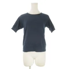 ドレステリア DRESSTERIOR ラグランカットソー 半袖 クルーネック コットン ロゴ刺繍 2 紺 ネイビー /CK45 ■GY99のサムネイル