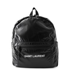 サンローラン　シティ　ミニリュック　YSLチャーム　ブラック　レザー サンローラン シティ ミニリュック YSLチャーム ブラック レザー