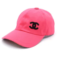 CHANEL (シャネル) スパンコール ココマーク ベースボールキャップ ピンクのサムネイル
