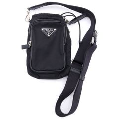 超極美品】PRADA フォンポーチ テスートナイロン トライアングルロゴ