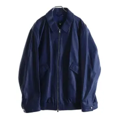 HUGO BOSS (ヒューゴボス) レザー ジップアップ ジャケット ブルーのサムネイル