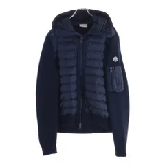 MONCLER (モンクレール) 切り替えしニット ダウンジャケット ブラック×ネイビー ナイロン M C20919402800 94789のサムネイル