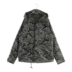 ROUGH AND RUGGED (ラフアンドラゲッド) ロゴパッチ タイガーカモ マルチポケットデザイン ジップアップ フーデッド ミリタリージャケット カーキのサムネイル