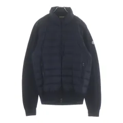 MONCLER (モンクレール) 15AW MAGLIONE TRICOT CARDIGAN マグリオーネ トリコ カーディガン ニット切り替え ジップアップダウンジャケット ネイビー B20919403000 94111のサムネイル