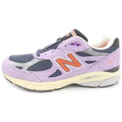 New Balance (ニューバランス) M990TD3 990V3 スウェードレザー メッシュ ローカットスニーカー パープル US8.5/26.5cmのサムネイル