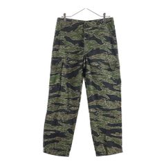 VINTAGE (빈티지) 60S VINTAGE MILITARY Tiger Stripe Pants 빈티지 밀리터리 타이거 카모 스트라이프 베이커 파티그 롱 팬츠 카키